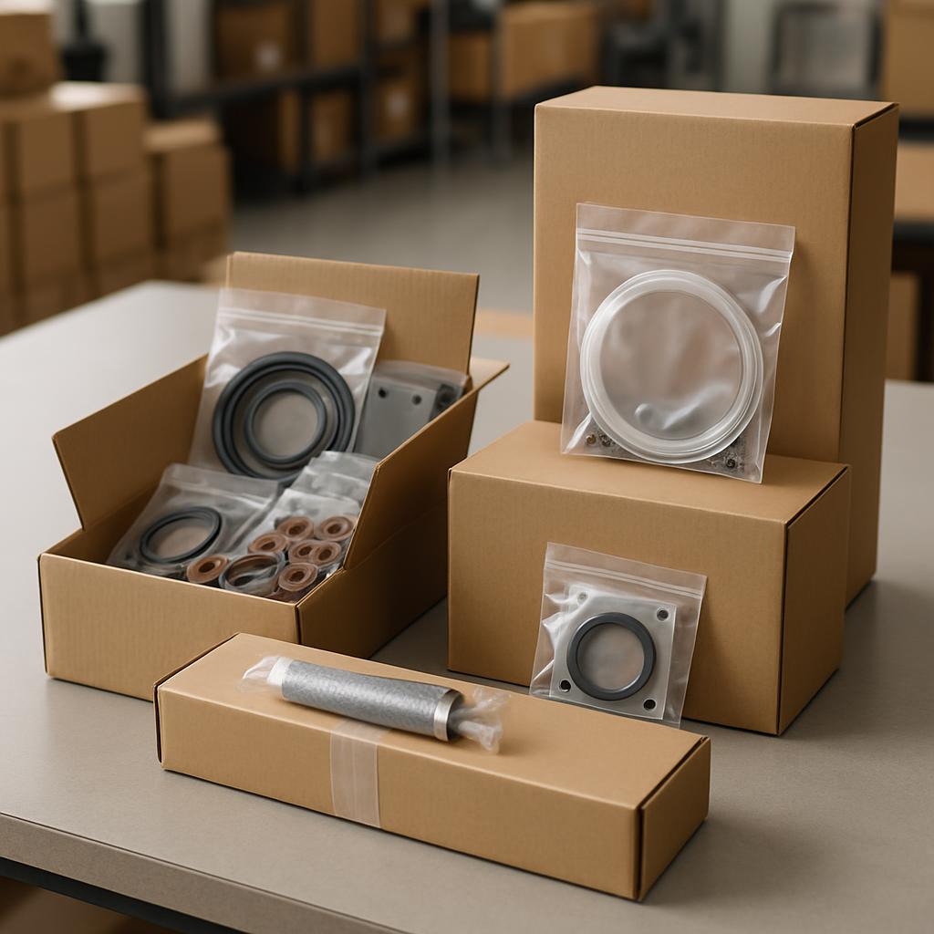 (cardboard box, industrial supplies, warehouse)